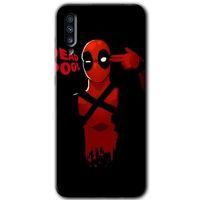 MRCİLETİSİM Samsung Galaxy A30s Kılıf Baskılı Kapak - DeadPool 4 +Tam Kaplayan Mat Seramik