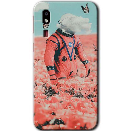 Galaxy A2 Core Kılıf HD Desen Baskılı Arka Kapak - Uzay Bahçesi