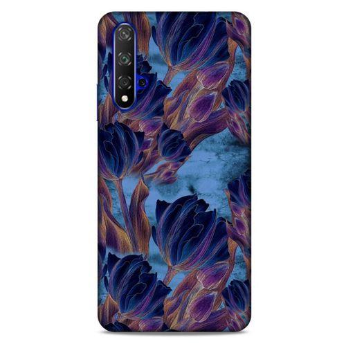 Huawei P Smart S 2020 Uyumlu Kılıf Mavi Delisi (49) Ultra Silikon Kılıf Lale