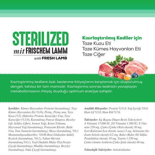 Nutri Feline Sterilised Kuzu Etli 10kg Kuru Kedi Maması