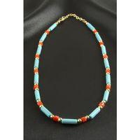 Turkuaz Boncuk Kristal Kolye