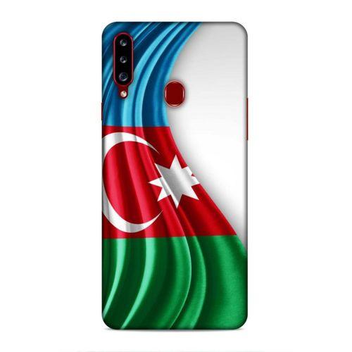 Samsung Galaxy A20s Uyumlu Kılıf Azarbaijan (21) Koruyucu Kapak Bayrak