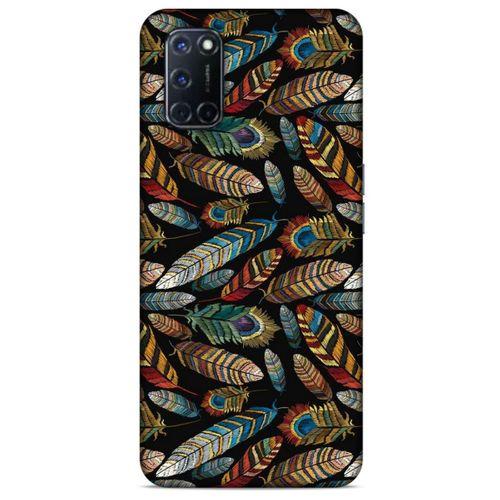 Oppo A92 Kılıf Desenli Özel Seri Tüyler (28) Arka Kapak