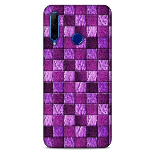 Huawei Honor 20 Lite Kılıf Patchwork (5) Koruma Kabı Fuşya