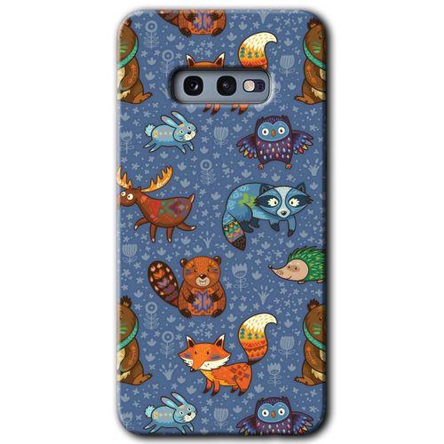 Samsung Galaxy S10e HD Baskılı Kılıf + 9D Tam Ekran Koruyucu - Animals Funny