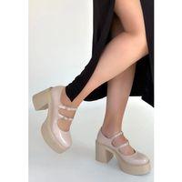 Jarlo Bej Rugan Dolgu Topuk Ayakkabı