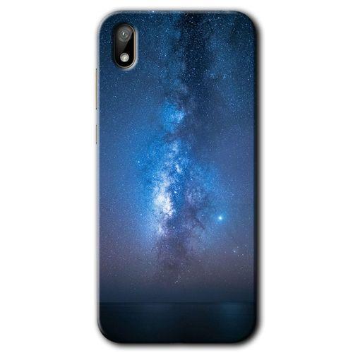 Huawei Y5 2019 Kılıf HD Desen Baskılı Arka Kapak - Samanyolu + Kırılmaz Cam