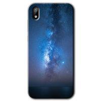 Huawei Y5 2019 Kılıf HD Desen Baskılı Arka Kapak - Samanyolu + Kırılmaz Cam