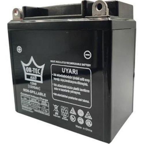 ORTEC AKÜ 12V / 9AH DİK Atv - Rus Motosiklet Aküsü