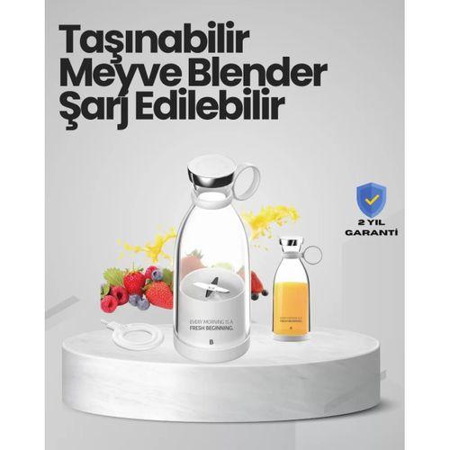 Pembe Ve Beyaz Renk Seçenekli Mini Boy Meyve Sıkıcı