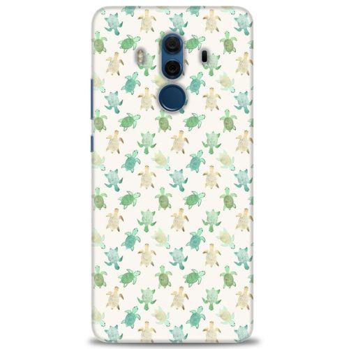 Huawei Mate 10 Pro Kılıf HD Baskılı Kılıf - Minik Tosbağalar + Tam Ekran Koruyucu