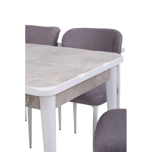 Rambla Mdf Açılır Lak Panel Mutfak Masa Sandalye Takımı 80*130cm