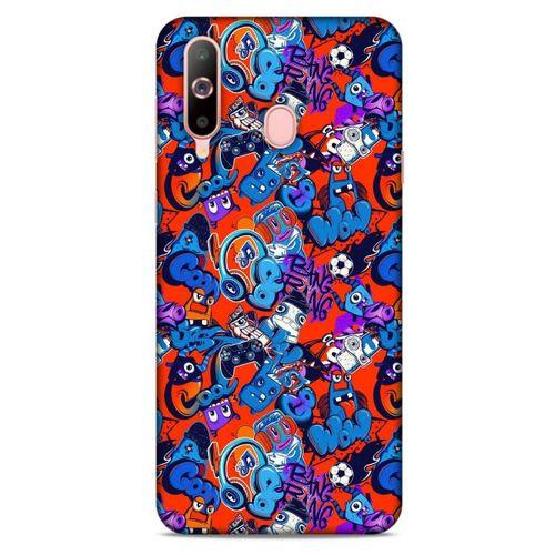 Graffitix (15) Desenli Silikon Kapak Samsung Galaxy A60 Kılıf