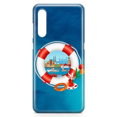 Xiaomi Mi 9 Kılıf Simit Çay İstanbul Arka Kapak Koruma Desenli Full Koruyucu