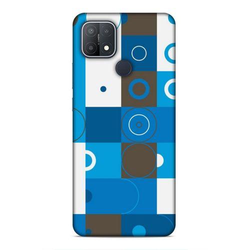Oppo A15s Uyumlu Kılıf Insomnia (27) Tasarımlı Kılıf Mavi Beyaz