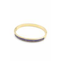 Baget Taşlı Bilezik - Mor