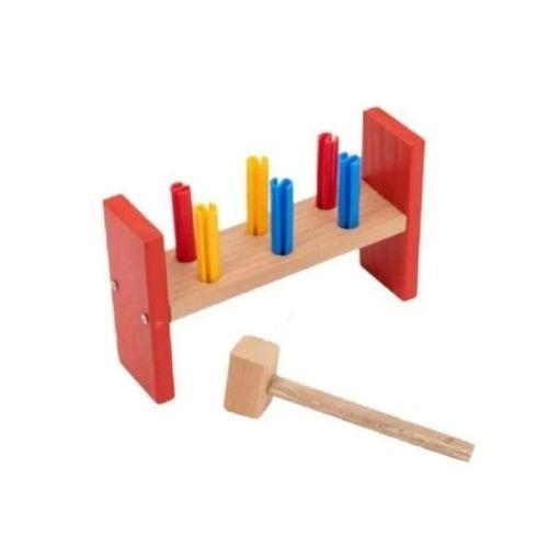 SepeteGelsin Ahşap Çekiçli Çak Çak Oyuncak