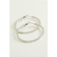 Ezme Lüks Çelik Halka Küpe 4 cm