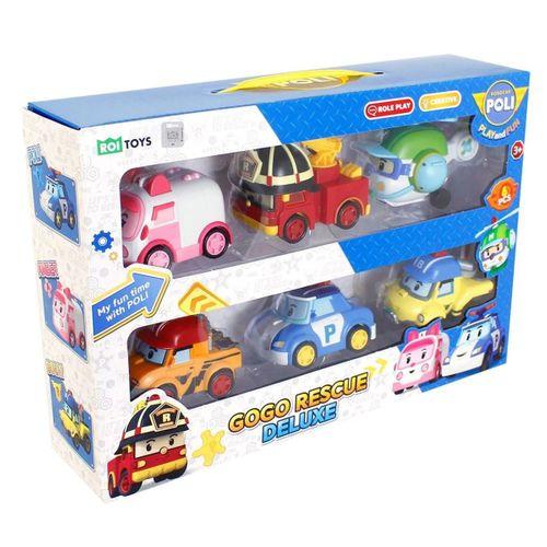 Robocar Poli GoGo Rescue Deluxe Araçlar 6'lı Set 914