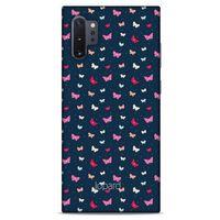 Samsung Galaxy Note 10 Plus Kılıf Kelebek Etkisi (42) Rugged Armor Kılıf Mor Pembe
