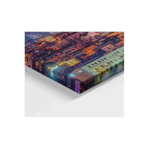 Galata Kulesi Gece Görünüm Dekoratif Kanvas Tablo 1217