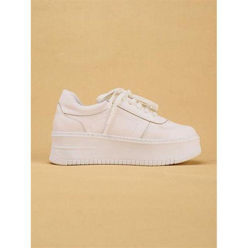 SKAYA Yüksek Tabanlı Şık Ve Rahat Günlük Kadın Kalın Taban Beyaz Sneaker