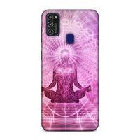 Samsung Galaxy M21 Kılıf Meditasyon Yoga Arka Kapak Silikon Koruma Full Koruyucu