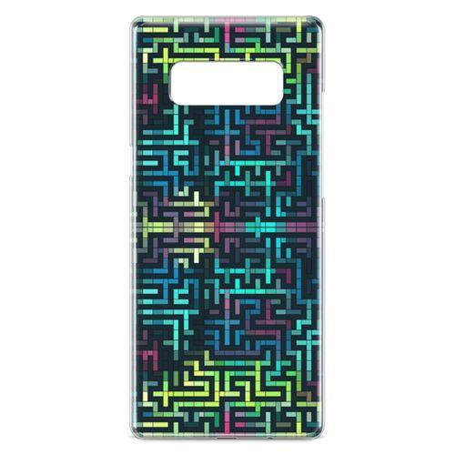 Samsung Galaxy Note 8 Kılıf Labirent Colorful Arka Kapak Koruma Desenli Full Koruyucu