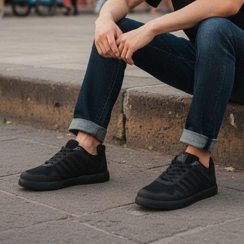 Luttoon 4189 Siyah Bağacaklı Fuspetli Spor Ayakkabı