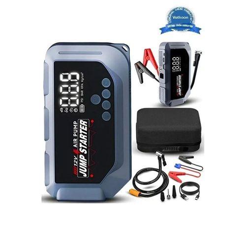 Vtn-605  12 000 Mah Taşınabilir Çantalı Araç Akü Şarj Takviyeli Işıklı Hava Kompresörü