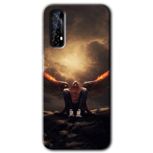 Realme 7 Kılıf HD Desen Baskılı Arka Kapak - Wings of Power + Kırılmaz Cam