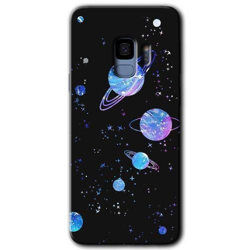 Potkal Hediye Fabrikası Samsung Galaxy S9 Kılıf HD Desen Baskılı Arka Kapak - Samanyolu Galaksi