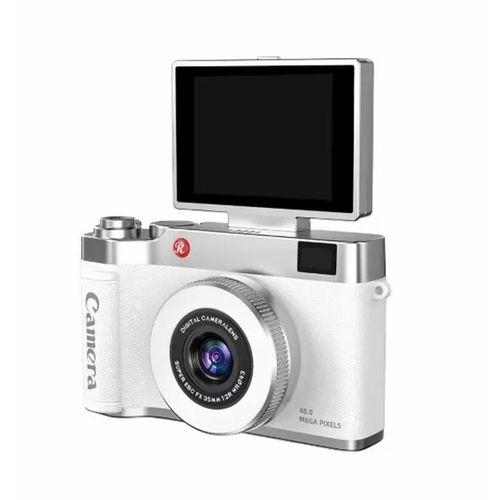 4k Çantalı Dijital Retro Video Kamera 48mp 16x Zoom Işıklı (32gb) Kart Dijital Fotoğraf Makinesi Beyaz