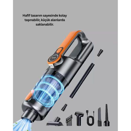 Kompakt Şarjlı El Süpürgesi Kuru Ve Sıvı Temizlik 5 Atlı