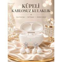 Yeni Nesil Küpeli Kablosuz Kulaklık Güçlü Bataryalı
