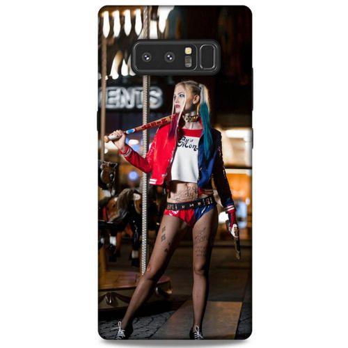 Samsung Galaxy Note 8 Uyumlu Kılıf Harley Quinn (24) Darbe Emici Kılıf Kiraz kırmızısı