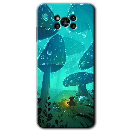 Poco x3 Pro Kılıf Baskılı Kapak - Silhoutte Dropss + 5D Tam Kaplayan Cam