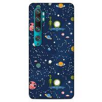 Xiaomi Mi Note 10 Uyumlu Kılıf Mavi Delisi (25) Antişok Kapak Space
