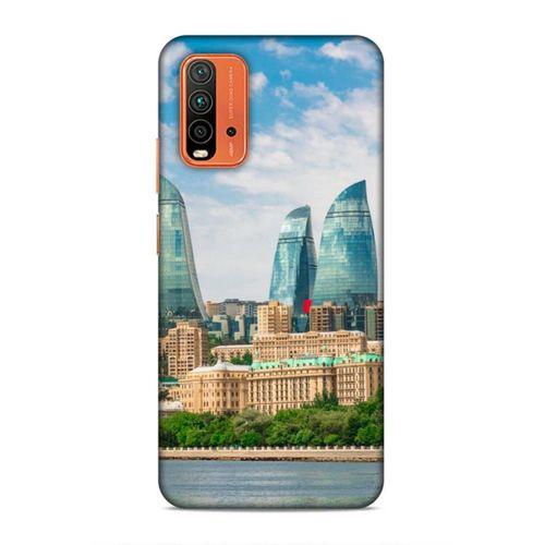 Xiaomi Redmi 9T Uyumlu Kılıf Azarbaijan (4) Koruma Kılıfı Alev Kuleleri