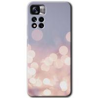 Xiaomi Redmi Note 11 Pro Plus 5G Kılıf HD Desen Baskılı Arka Kapak+Temperli Cam - Blur Lights