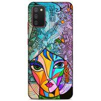 Lopard Samsung Galaxy A02S Uyumlu Kılıf Sürreal Yüzler ♀ (48) Bumper Kılıf Desenli
