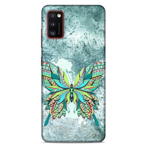 Lopard Samsung Galaxy A41 Uyumlu Kılıf Tattoo's (22) Tam Koruma Kılıfı Kelebek Dövme