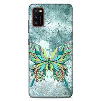 Lopard Samsung Galaxy A41 Uyumlu Kılıf Tattoo's (22) Tam Koruma Kılıfı Kelebek Dövme