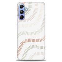 Samsung Galaxy A24 Kılıf HD Baskılı Kılıf - Renkli Mozaik + Tam Ekran Koruyucu