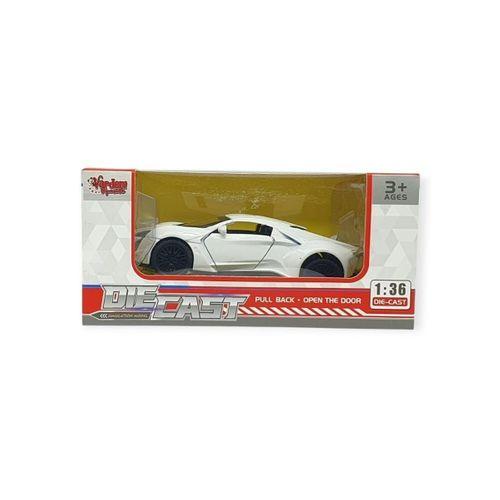 Çek Bırak Metal Arabalar 13 cm - SR2210- Beyaz