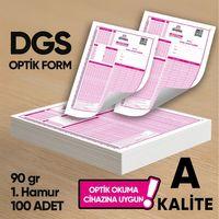 DGS Deneme Sınavları İçin 100 Adet (90 GR) Optik Form - Optik Okuma Uyumlu