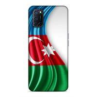 Oppo A92 Uyumlu Kılıf Azarbaijan (21) Koruyucu Kapak Bayrak