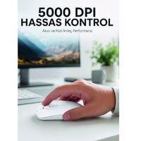 Kablosuz Bluetooth Mouse Sessiz Tıklama Ergonomik Wireless Fare