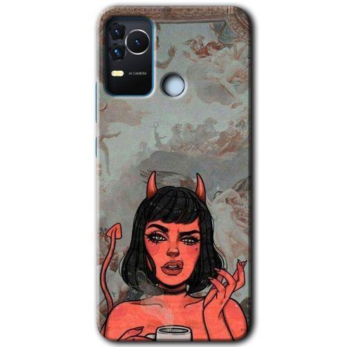 Omix X400 Kılıf HD Desen Baskılı Arka Kapak - Devil Girl