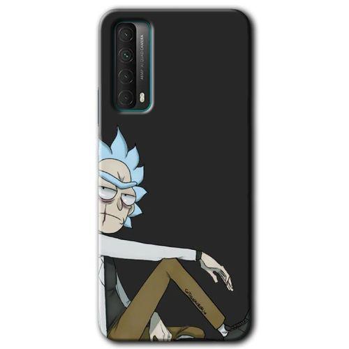 MRCİLETİSİM Huawei P Smart 2021 Kılıf Baskılı Kapak - Rick +Tam Kaplayan Mat Seramik